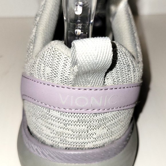 Vionic Pro Kiara Women’s Grey Slip Resistant Lace Up Sneakers Size 6.5 - Picture 8 of 10